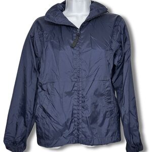 AUSTIN CLOTHING CO. Hoodie Windbreaker Navy Zip Front Unisex Youth Size Small